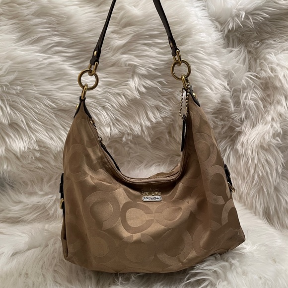 Tan/Brown Vintage Coach Purse - Picture 9 of 13